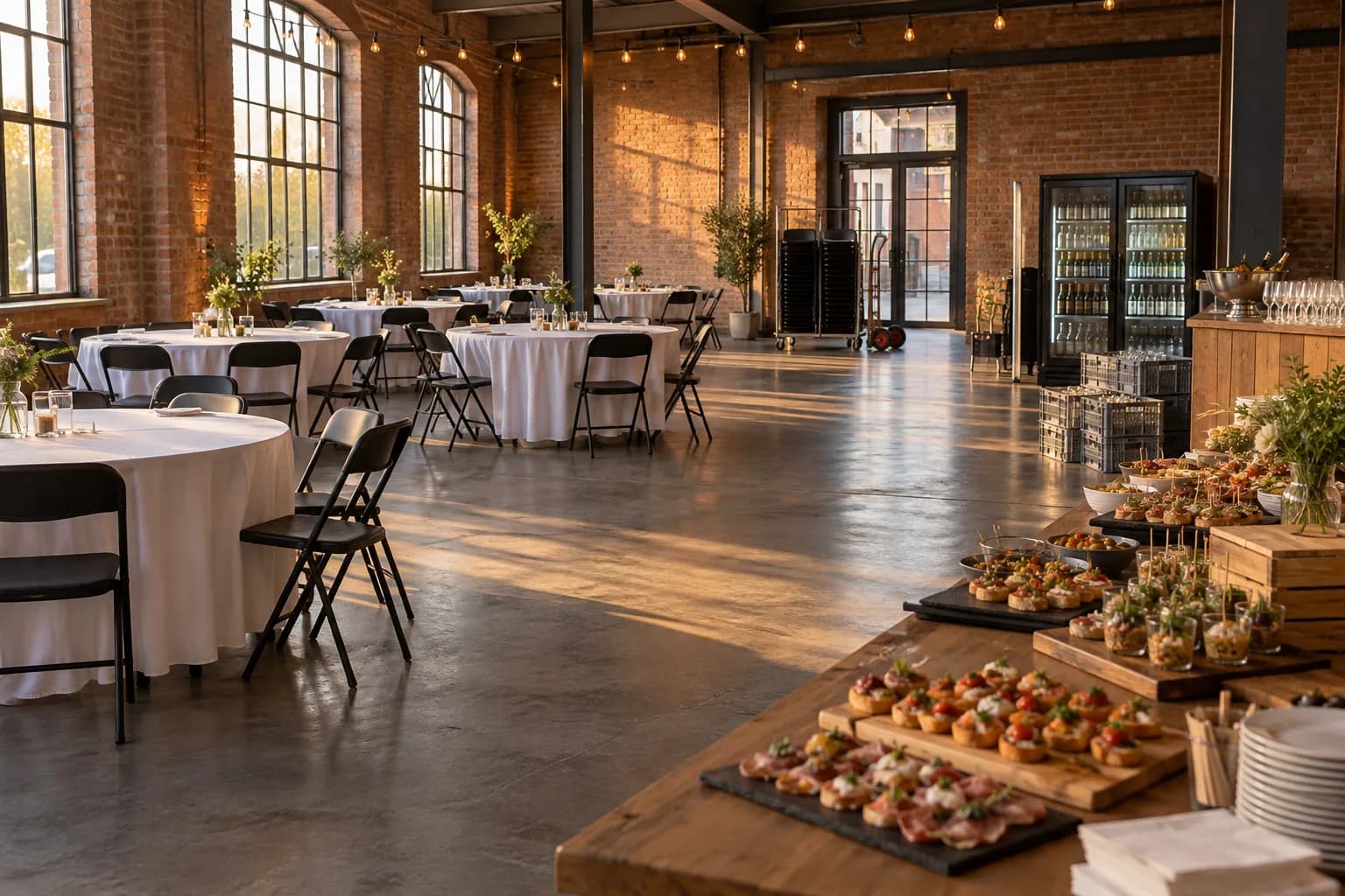 Catering pentru petrecerea de firmă și team building: meniu, mobilier și logistică