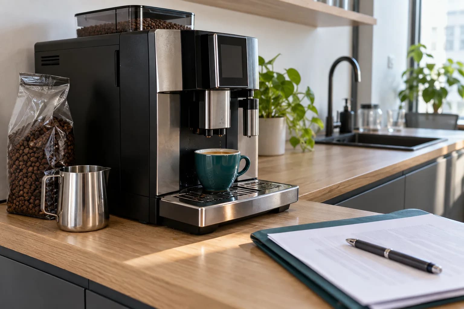Espressor în comodat la birou: ce verifici în contract